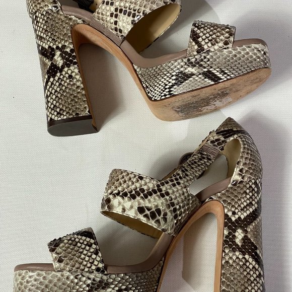 Alexandre Birman Python Leather Sandals. Size 5 - Picture 3 of 10